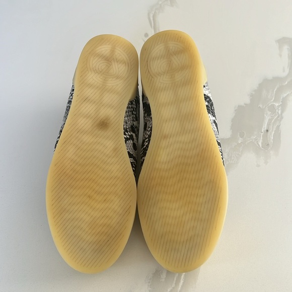 3.1 Phillip Lim Morgan Python Black White Cream Low Top Slip On Sneaker Sz 37 - Picture 14 of 14